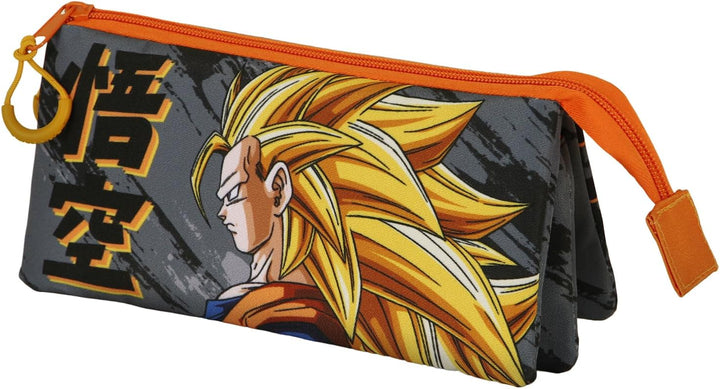 Dragon Ball Warrior Triple Pencil Case, Multicolour, 23 x 11 cm