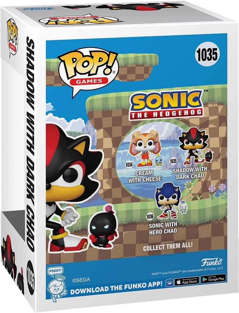 Funko Pop! & Buddy - Shadow the Hedgehog With Chao Vinyl Figure (80308)