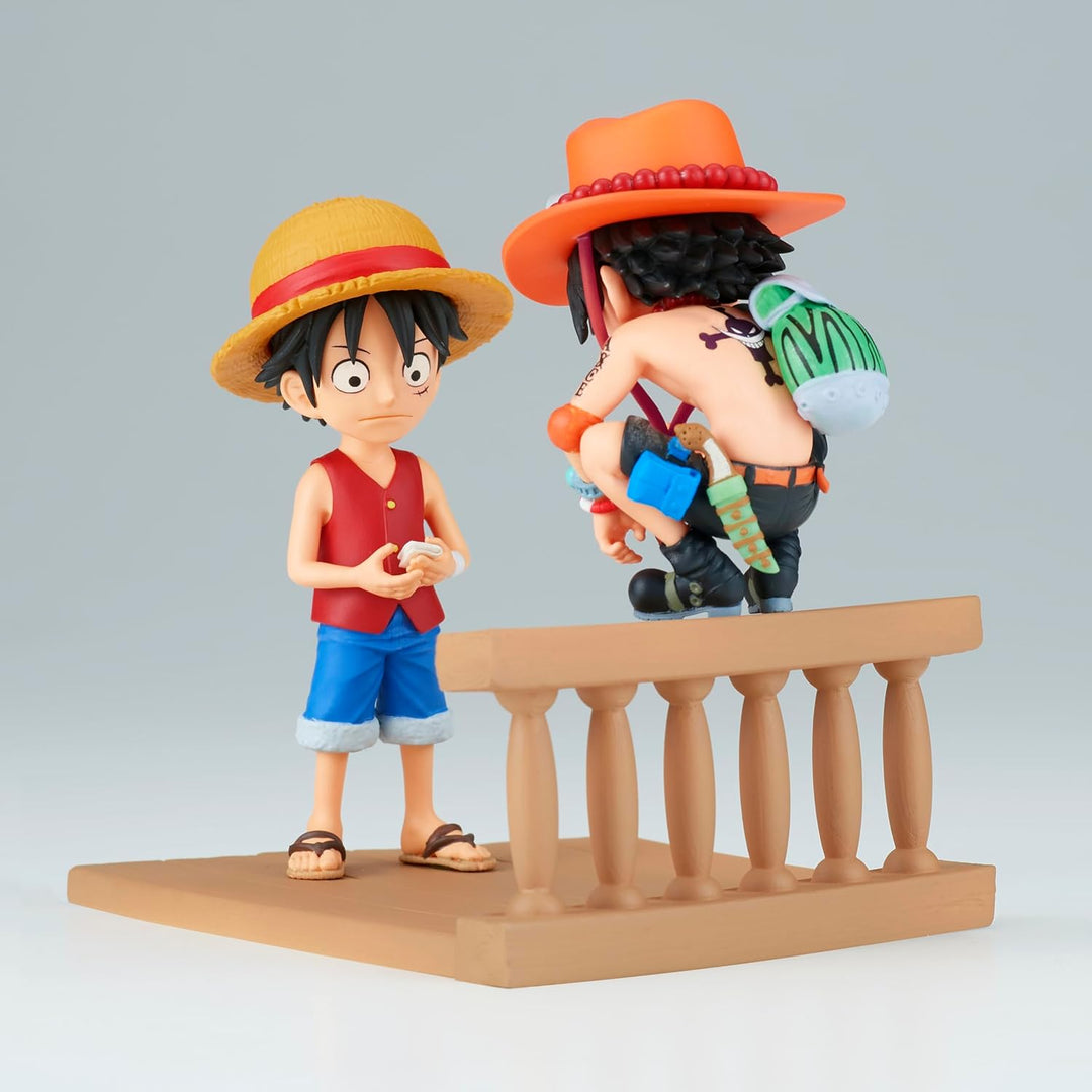 Banpresto World Collectable Figure One Piece - Monkey D. Luffy & Portgas D. Ace Action Figure (BPR89475)