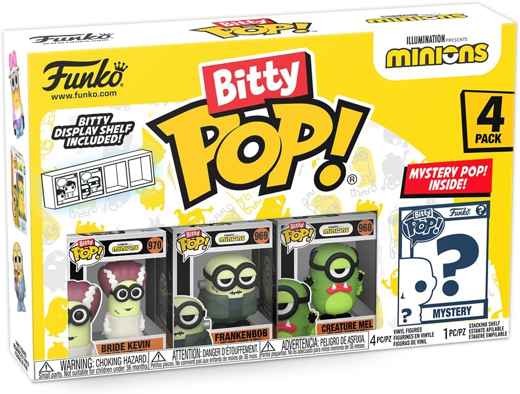 Funko Minions Bitty POP! Mystery Mini Figure 4-Pack (73036)