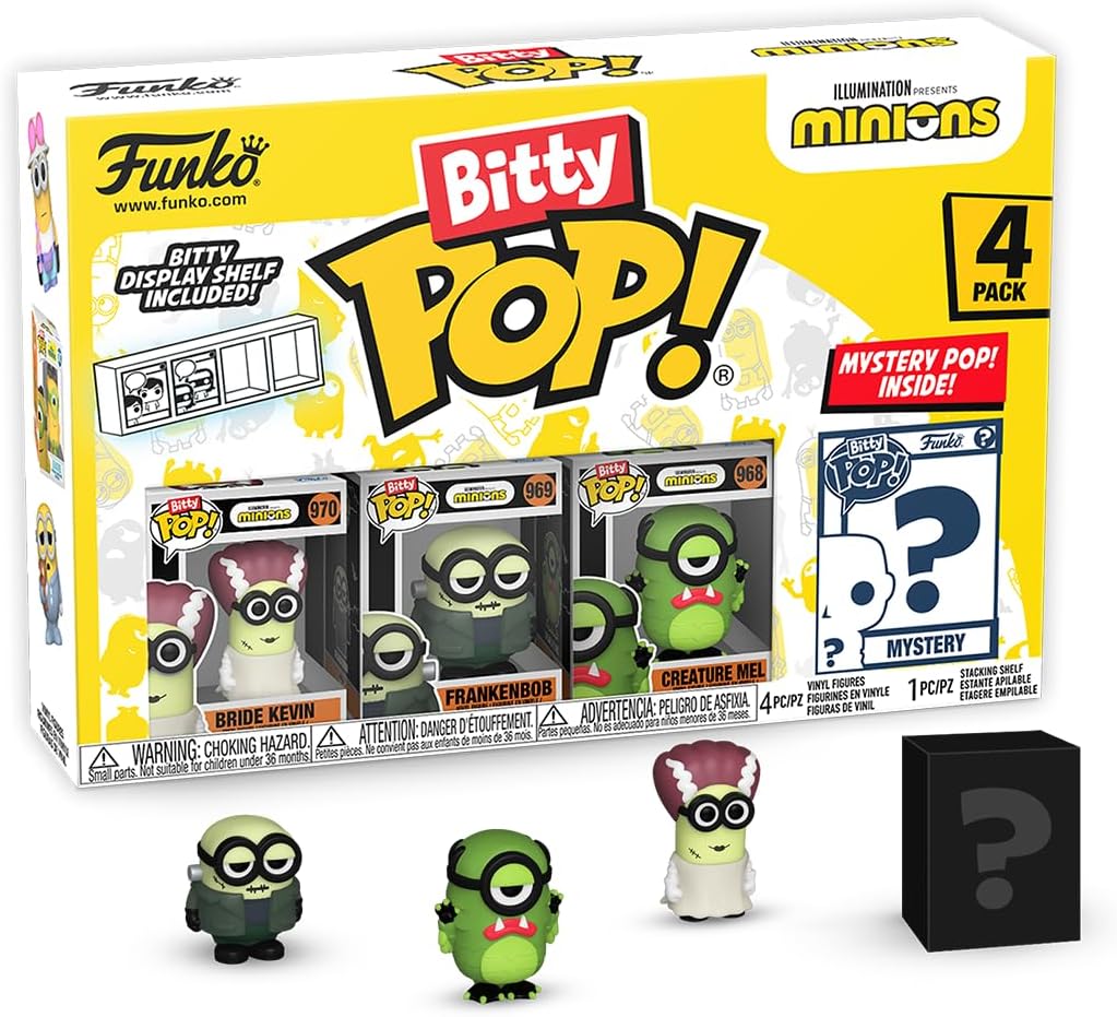 Funko Bitty POP! Minions and A Surprise Mystery Mini Figure - 0.9 Inch (2.2 Cm)