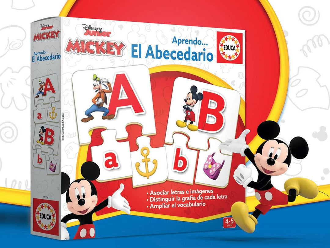 Educa Learn The Alphabet with Mickey and His Friends Educational Board Game (81 Pieces)