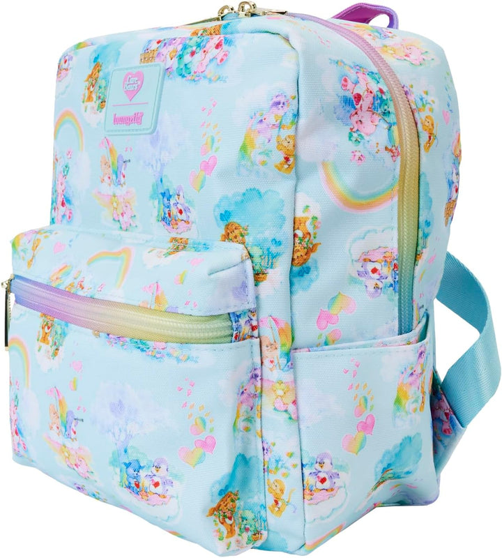 Loungefly Care Bears Cousins AOP Nylon Small Square Mini Backpack (LOUCBBK0026)