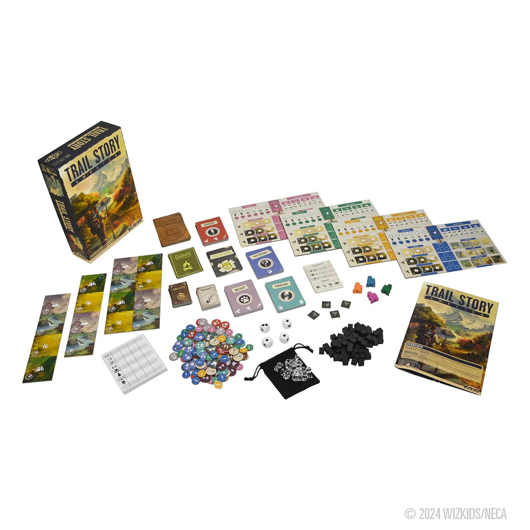 Trail Story: America - WizKids Board Game for Strategy and Adventure Enthusiasts