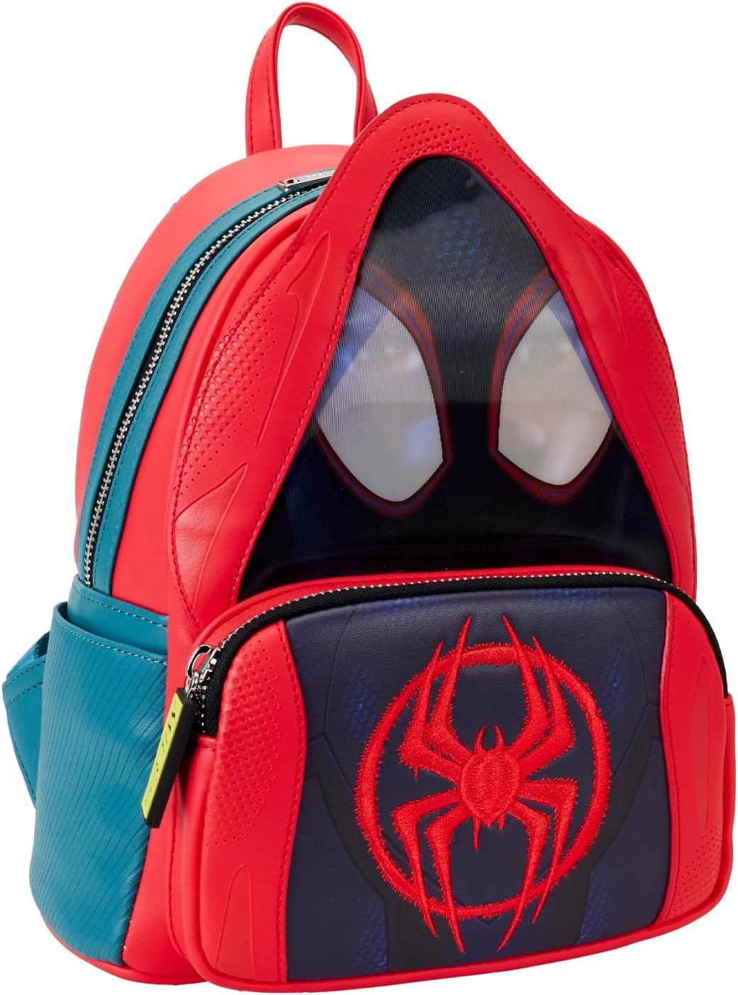 Miles Morales Spider-Verse Hoody Mini Backpack - Black (One Size)