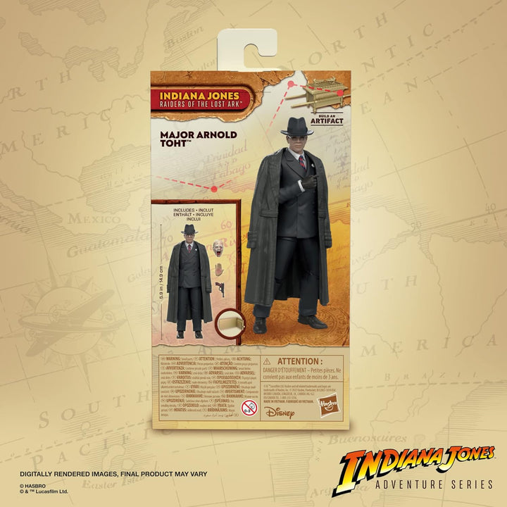 Hasbro Indiana Jones Adventure Series Raiders of the Lost Ark - Major Arnold Toht 6-Inch Action Figure (F6061)