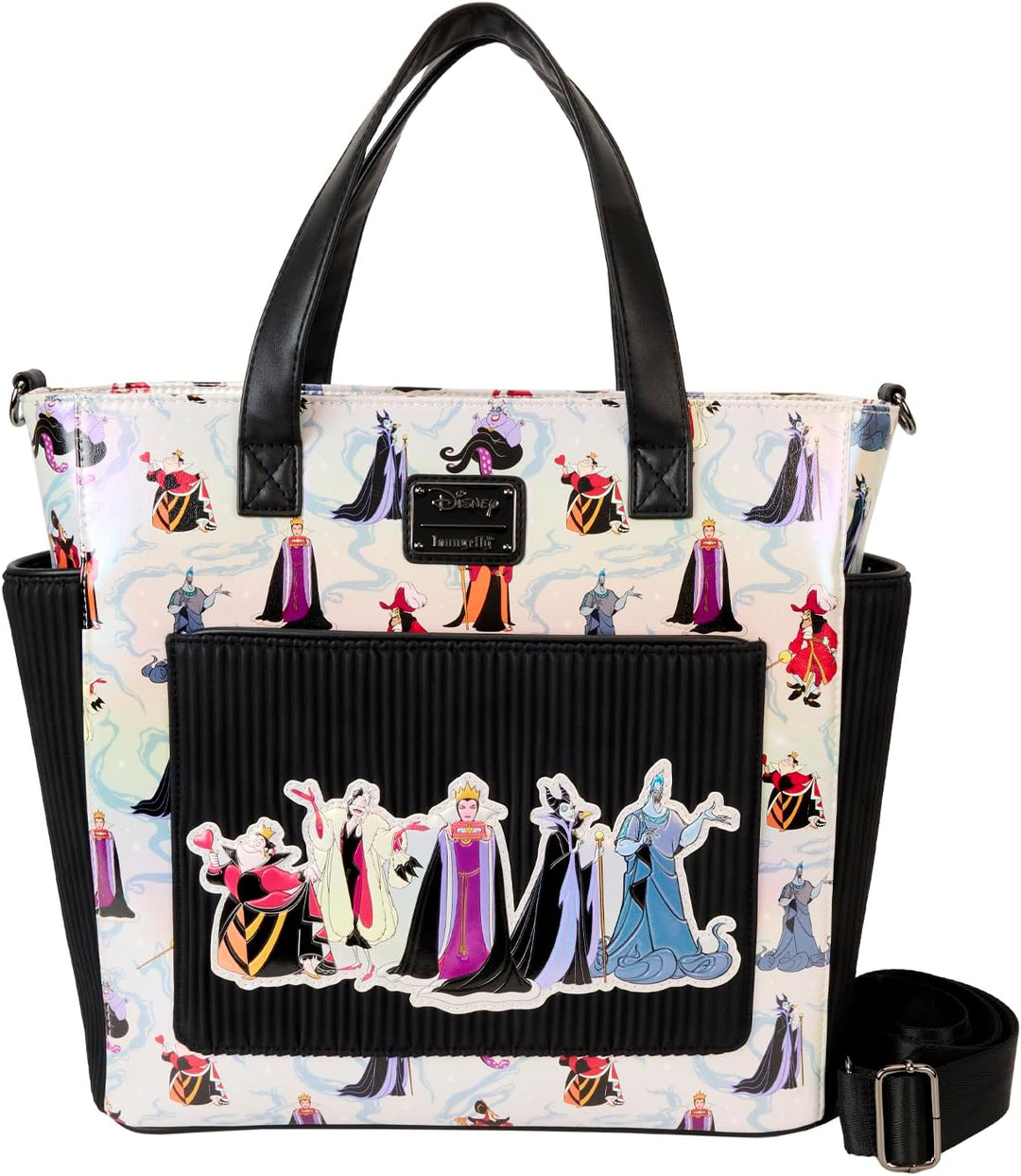 Loungefly Disney Villains All-Over Print Convertible Backpack & Tote Bag (WDBK3823)