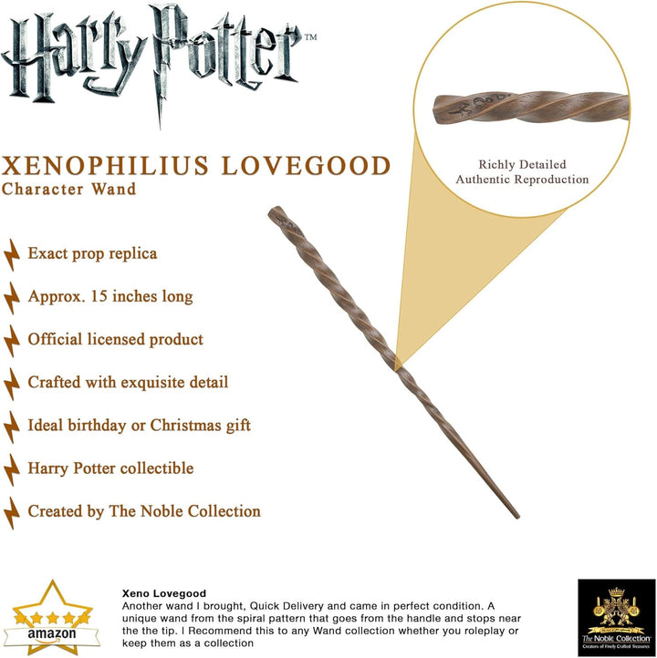 The Noble Collection Harry Potter - Xenophilius Lovegood Character Wand (NN8234)