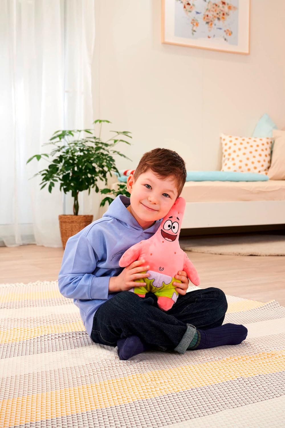 Patrick Star Plush - 35 cm Soft Toy with Recycled Filling, Ideal for Ages 0+