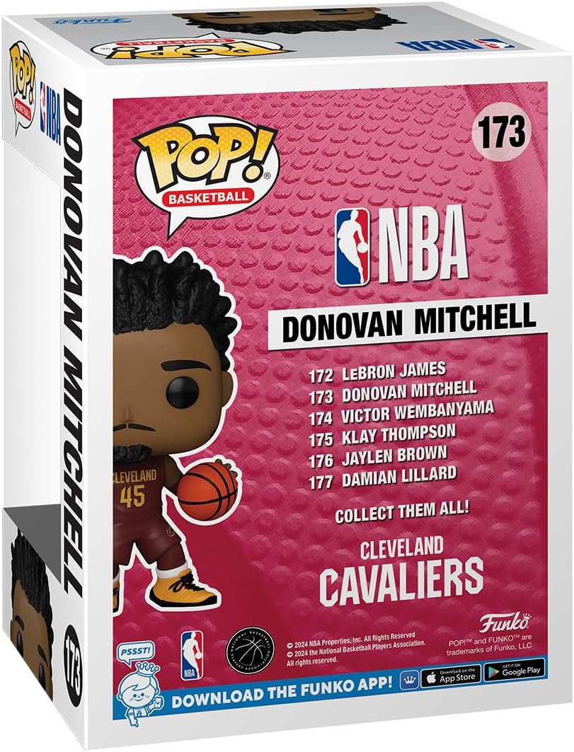 Funko POP! NBA: Cavs - Donovan Mitchell - Collectable Vinyl Figure - Gift Idea -