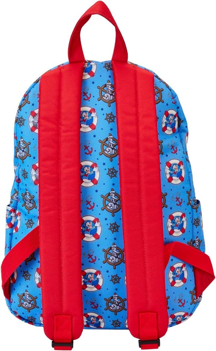 Loungefly Disney Donald Duck AOP 90th Anniversary Kids Nylon Backpack Multi