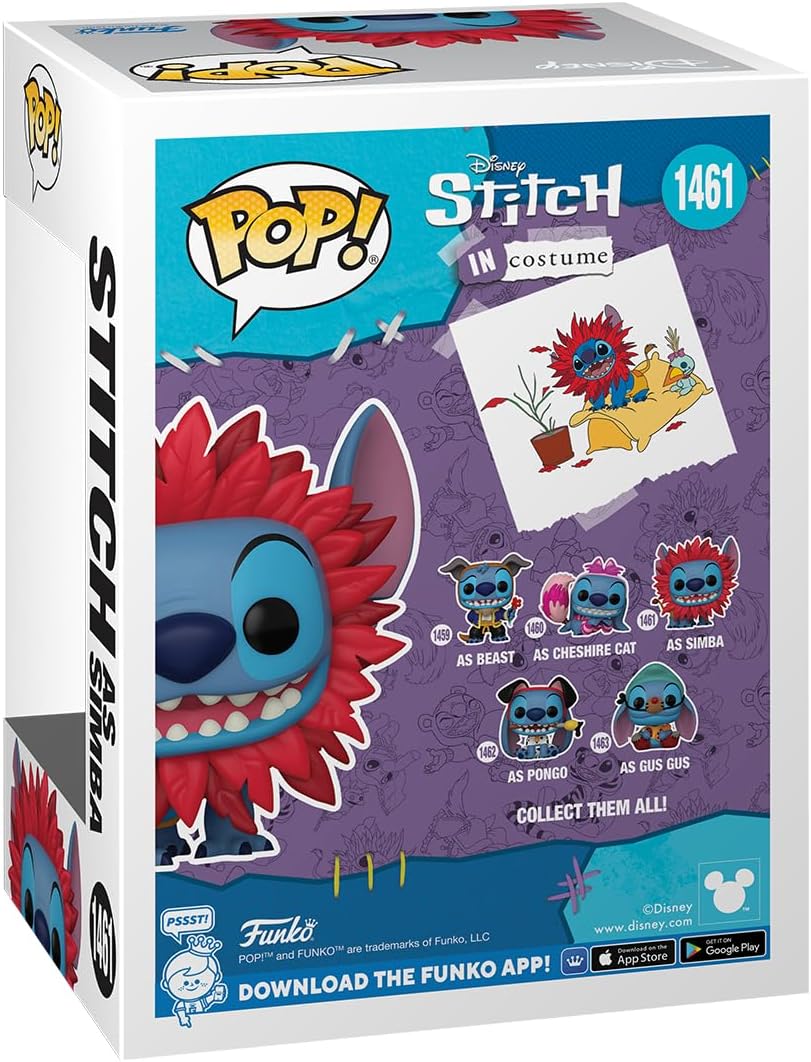 Funko POP! Disney: Stitch Costume - Simba - Lilo and Stitch - Collectable Vinyl