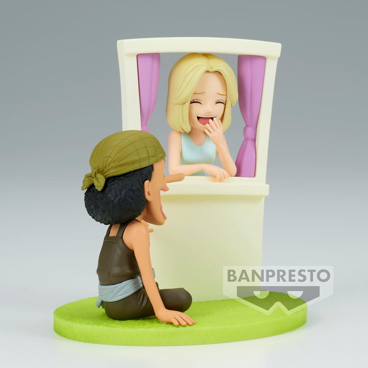 Banpresto BP88702P Usopp&Kaya One Piece World Collectable Action Figure, Log Sto