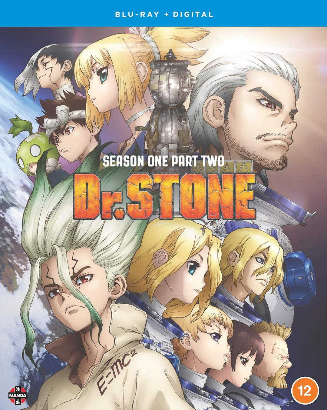 Dr. Stone: Season 1 Part 2 (Episodes 13-25) - Anime DVD with Multi-Language Audio (Italian, German, English)