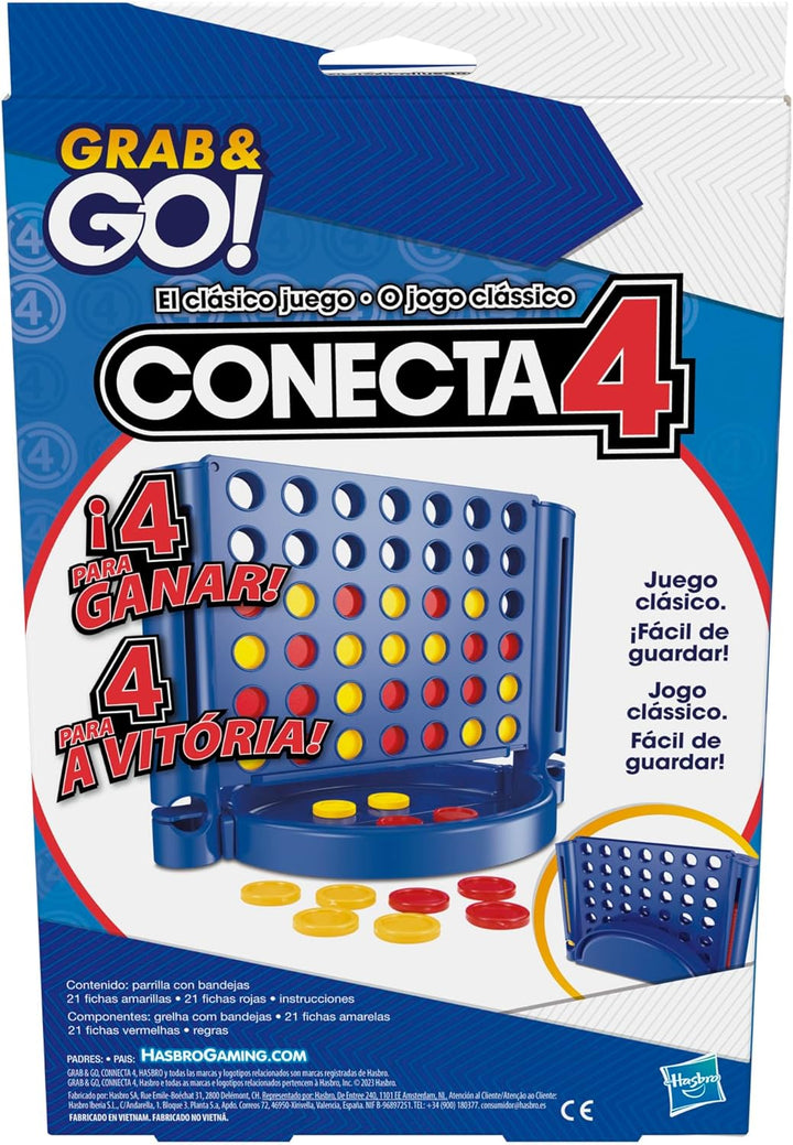 Hasbro Gaming Connect 4 Grab and Go Portable Board Game (F8253TG1)