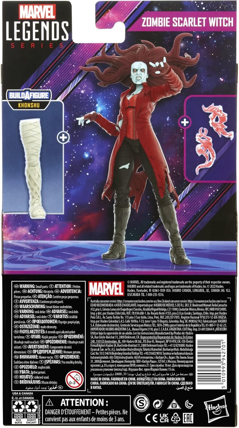 Hasbro Marvel Legends Series MCU Disney Plus - Zombie Scarlet Witch Action Figure (F3703)