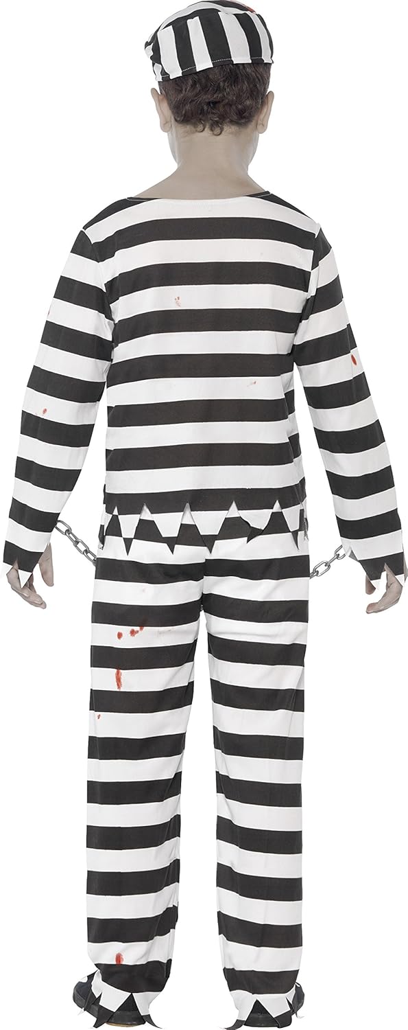 Smiffys Zombie Convict Costume - Medium (Ages 7-9) (44326S)