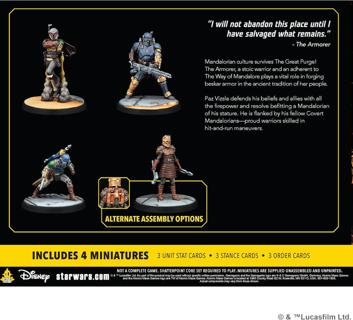 Atomic Mass Games Star Wars Shatterpoint This is The Way Squad Pack Tabletop Miniatures Game (AMGSWP16)