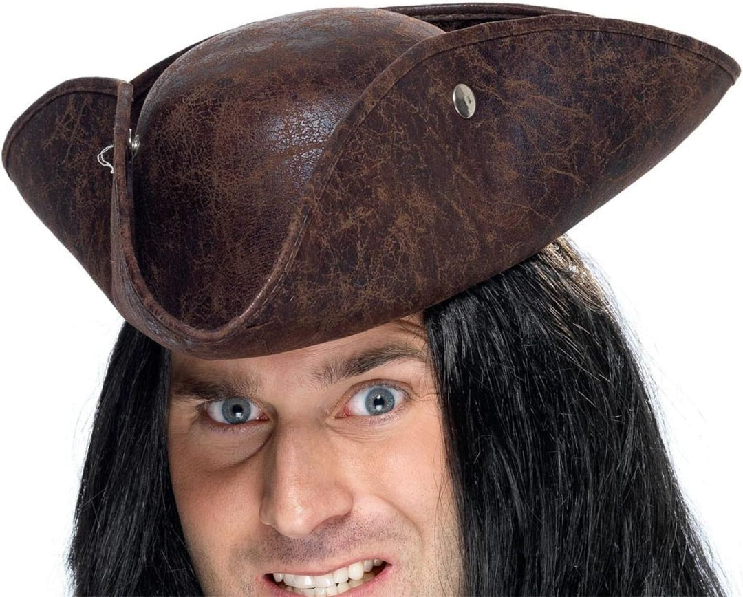 Smiffy's Pirate Costume Tricorn Hat - One Size Fits Most Adults (34564)