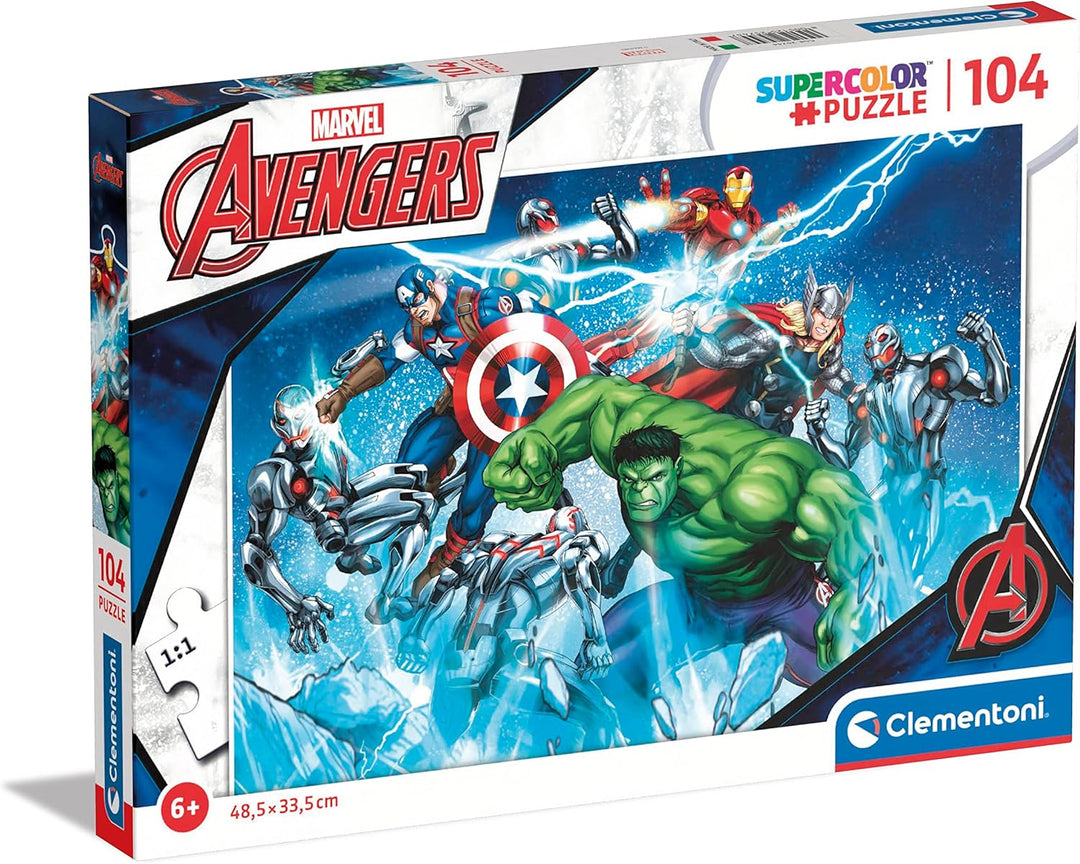 Clementoni Marvel Avengers Puzzle 104-Piece Jigsaw Puzzle (25744)