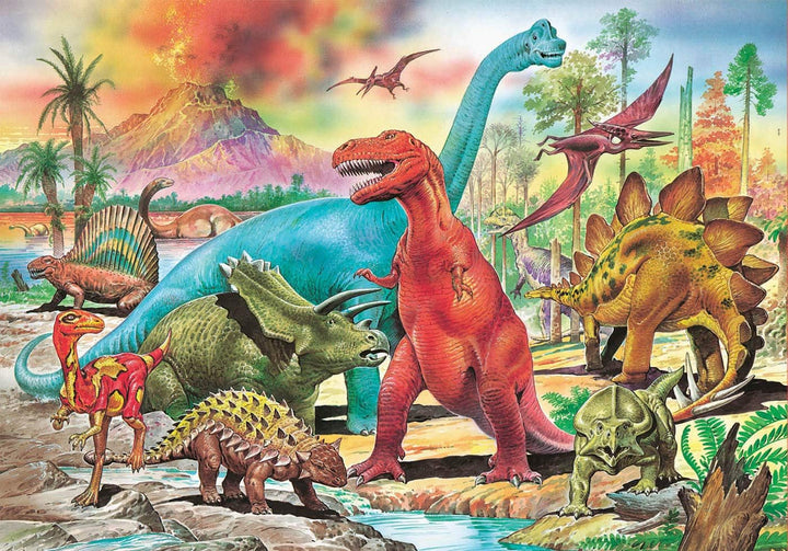 Educa Borras Dinosaurs Puzzle - 100-Piece Educational Puzzle for Ages 4+