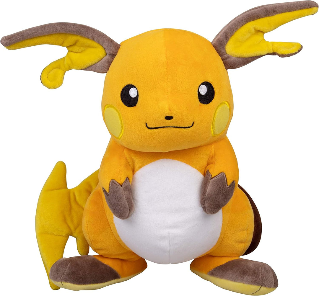 Pokémon Plush - Raichu 30 cm - Soft & Cuddly Stuffed Animal for Kids 0-12 Years