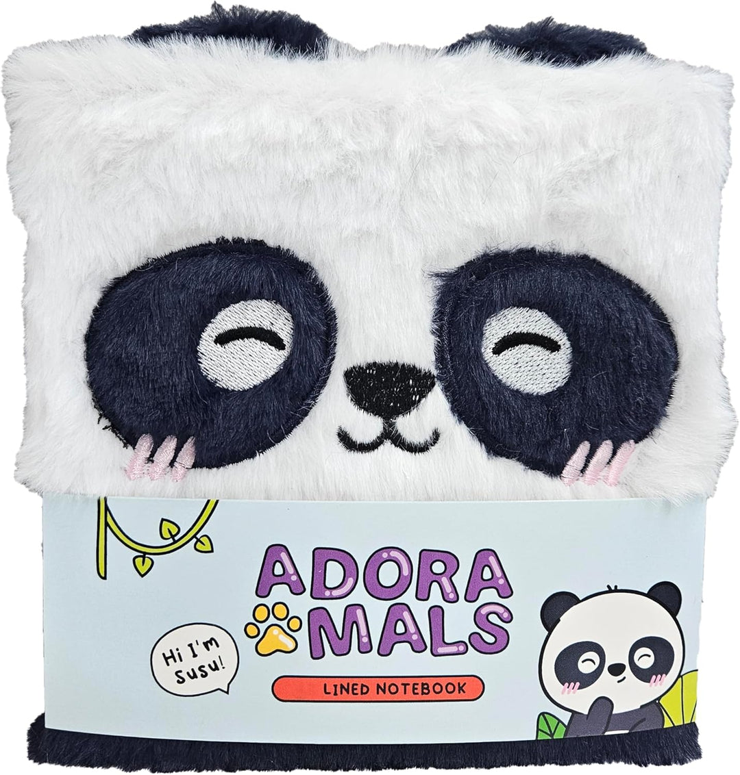 Puckator Adoramals Panda Plush Fluffies Notebook