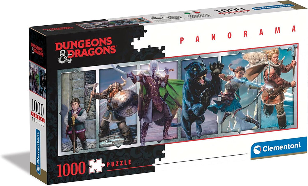 Clementoni Dungeons & Dragons Jigsaw Puzzle - 1000-Piece Collectible Puzzle for Adults (39736)