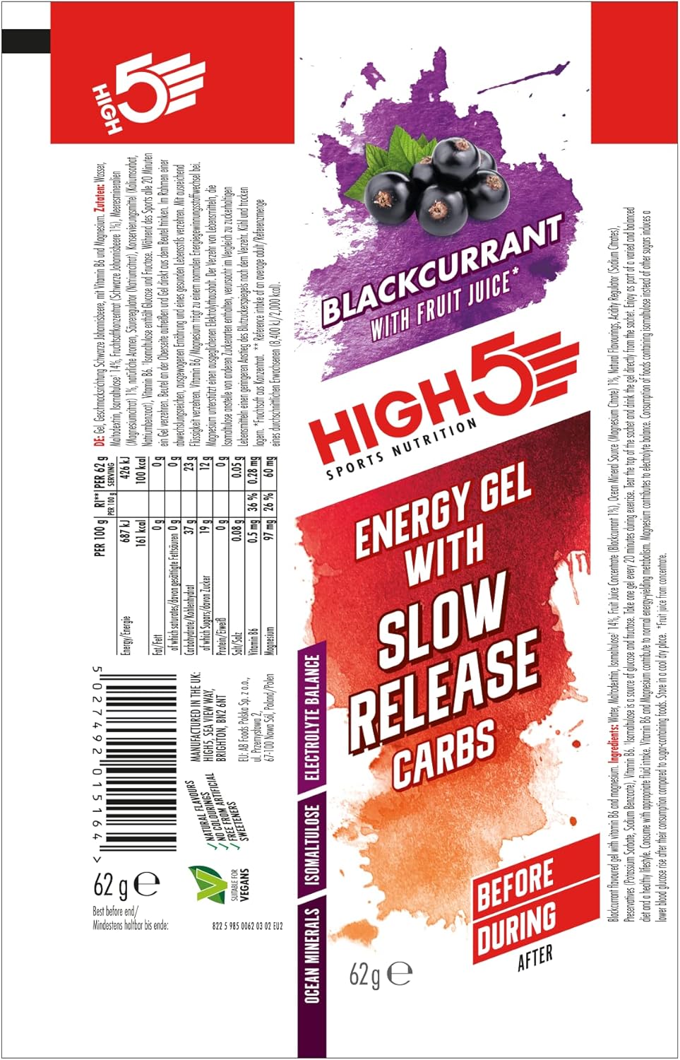 HIGH5 - Slow Release Energy Gel [Audio CD]