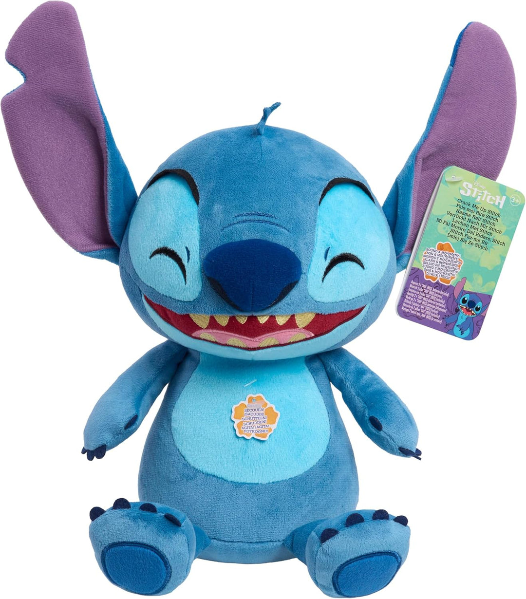 Just Play Disney Stitch Crack Me Up Stitch Plush Toy - 11 Inch Soft Stuffed Animal for Kids