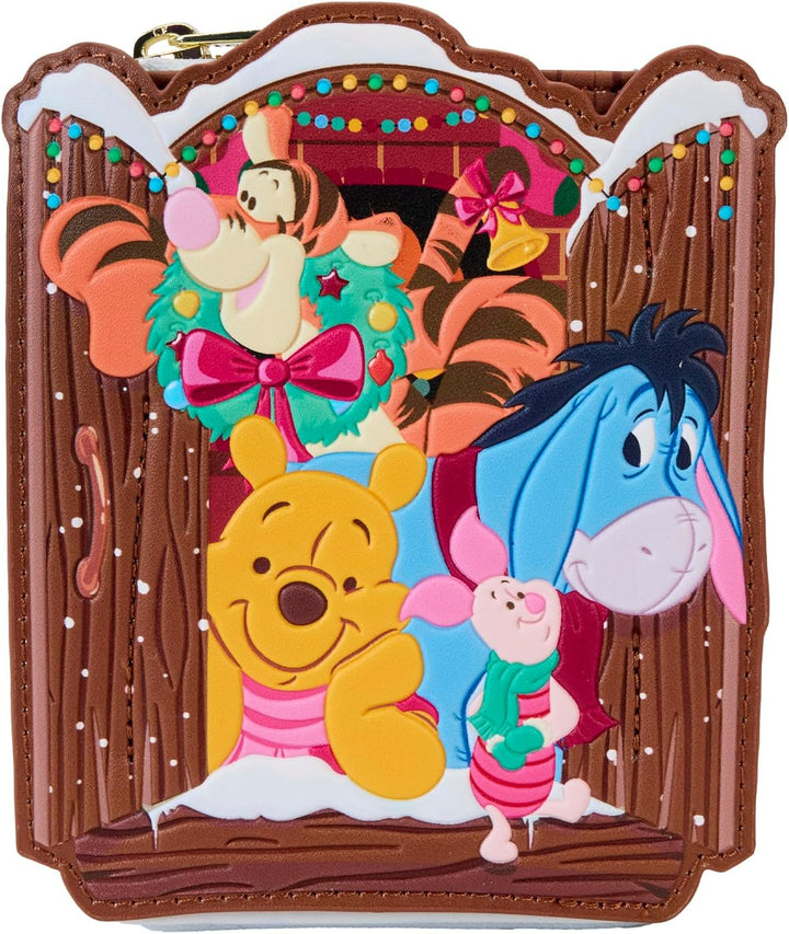 Loungefly Winnie the Pooh Christmas Greetings Zip Around Wallet (Disney)