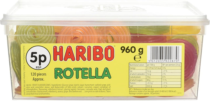 Haribo Rotella Jelly Sweets (120 Pieces)