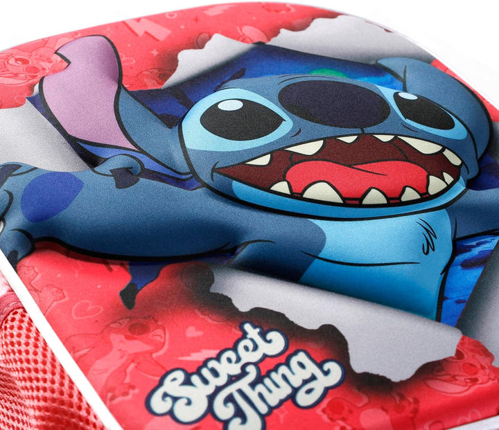 Lilo and Stitch Thing-Small 3D Backpack, Pink, 26 x 31 cm, Capacity 8.5 L