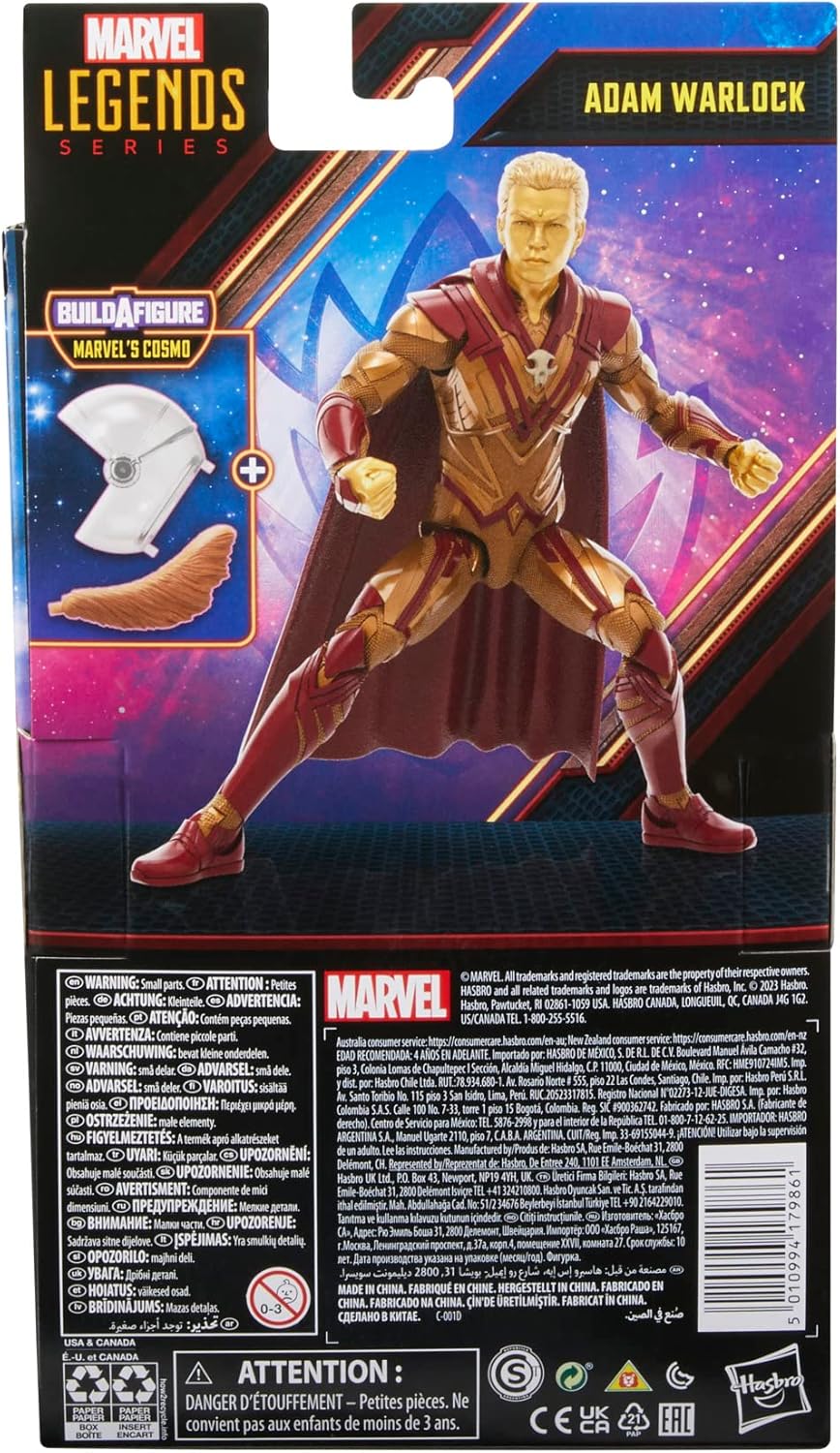 Hasbro Marvel Legends Series Guardians of the Galaxy Vol. 3 - Adam Warlock 6-Inch Action Figure (F6609)