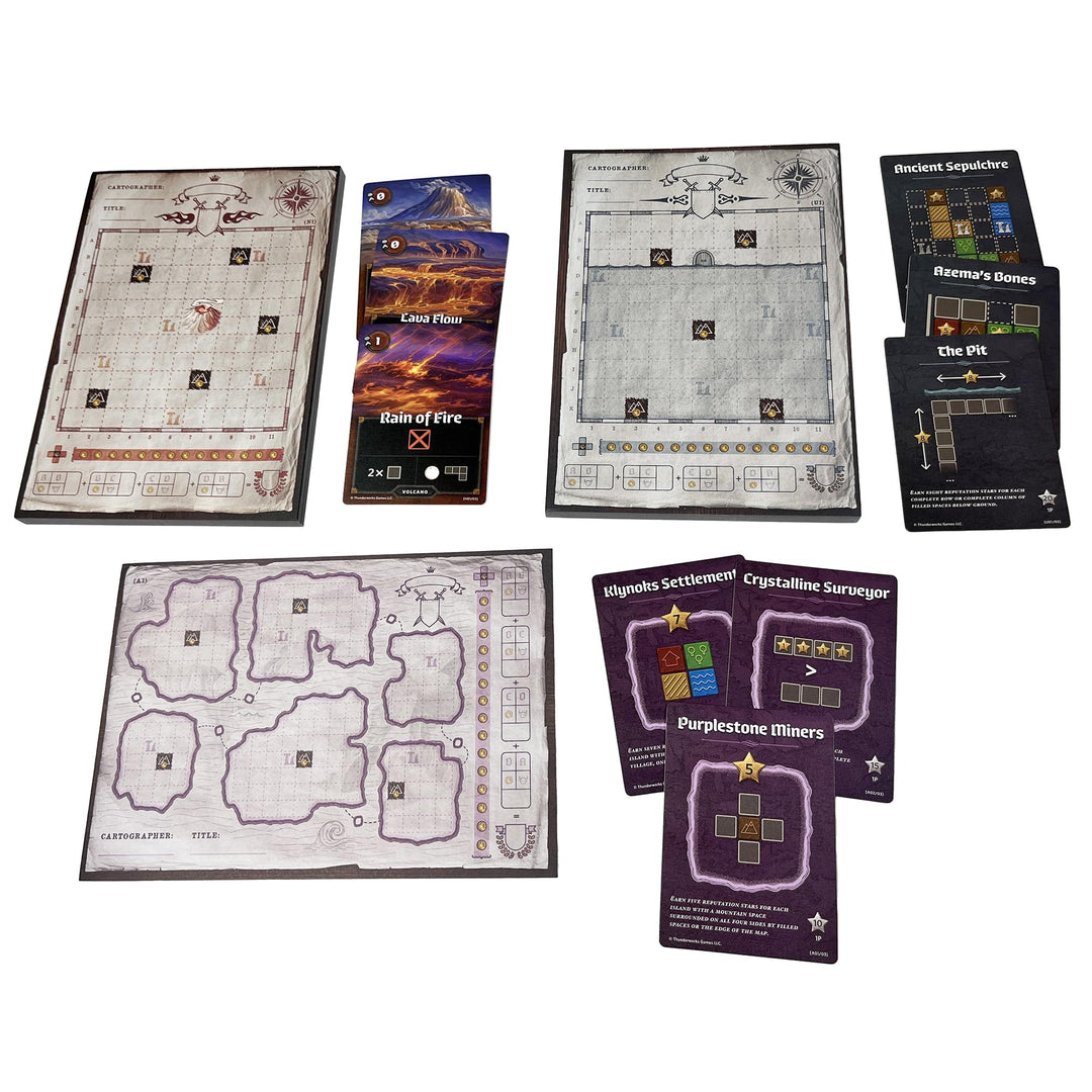 Thunderworks Games Cartographers Map Pack Collection Expansion Map Set C