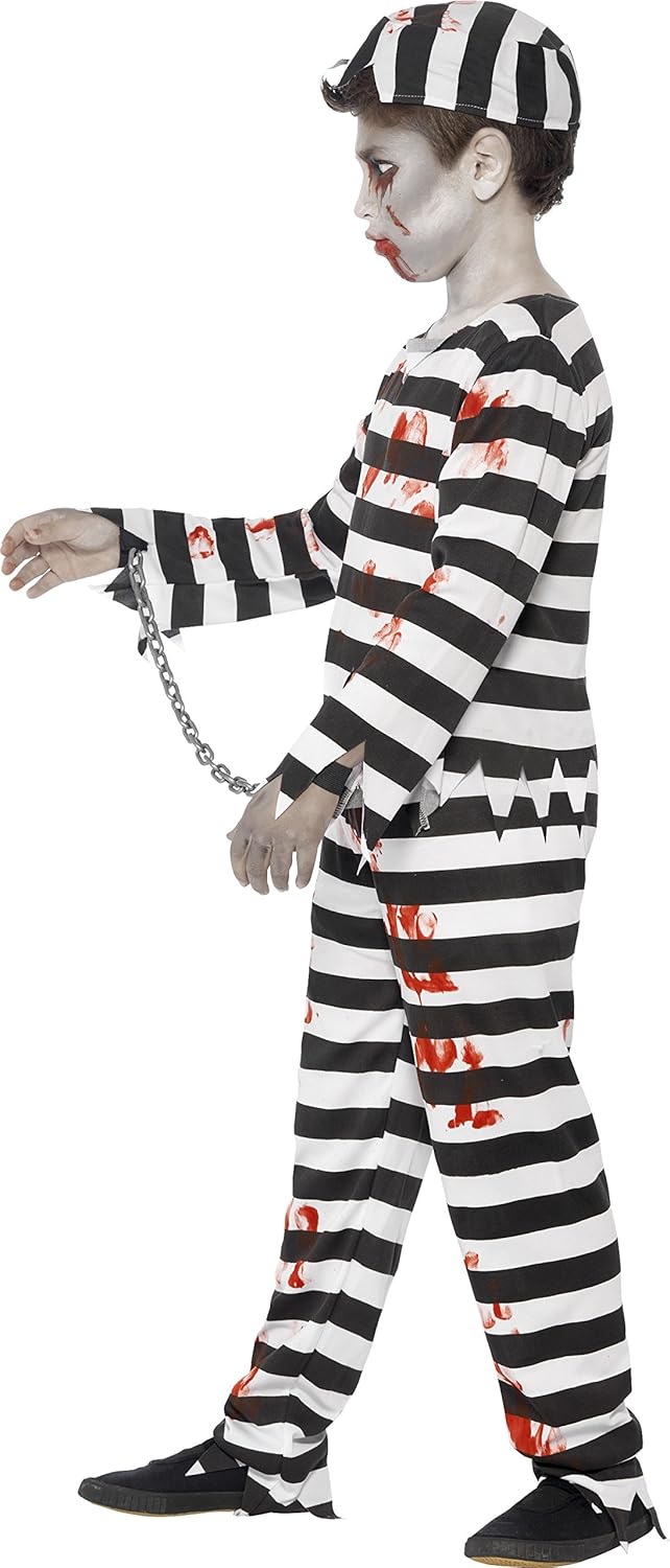 Smiffys Zombie Convict Costume - Medium (Ages 7-9) (44326S)