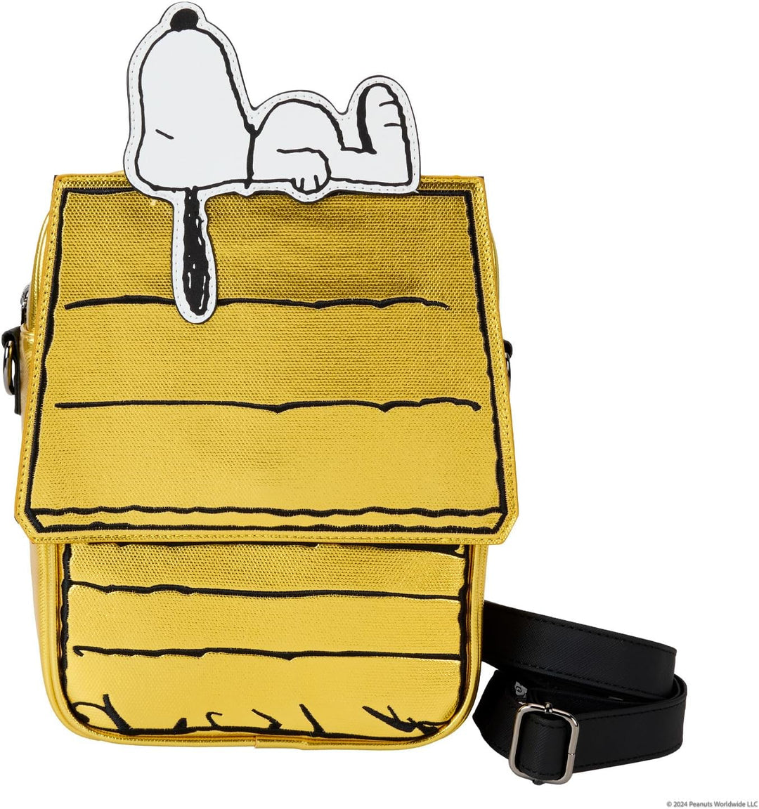 Loungefly Peanuts 75th Anniversary Snoopy Doghouse Crossbody Bag (PNTB0018)