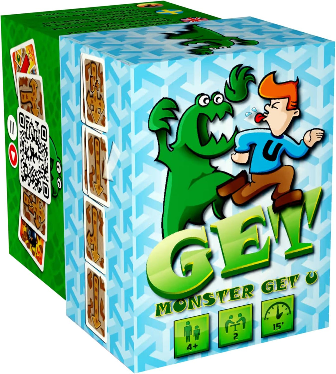 GET Monster Get U - Family Card Game for 2 Players, Ages 4+ by Fryx Games