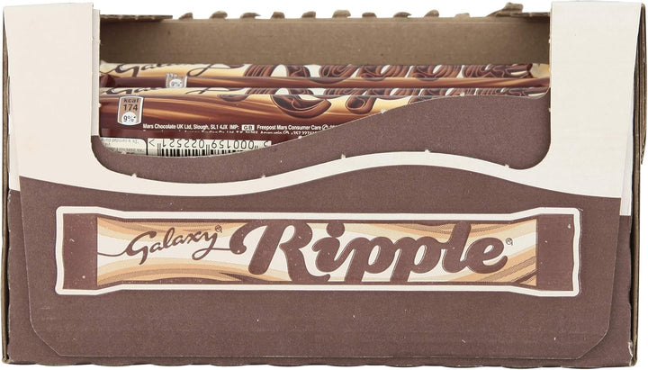 Galaxy Ripple Milk Chocolate Bar, 33g - Pack of 36