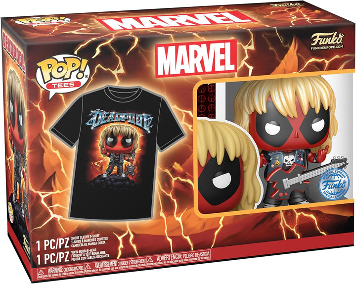 Funko Pop! Marvel - Deadpool Heavy Metal Vinyl Figure & T-Shirt Set (75054)