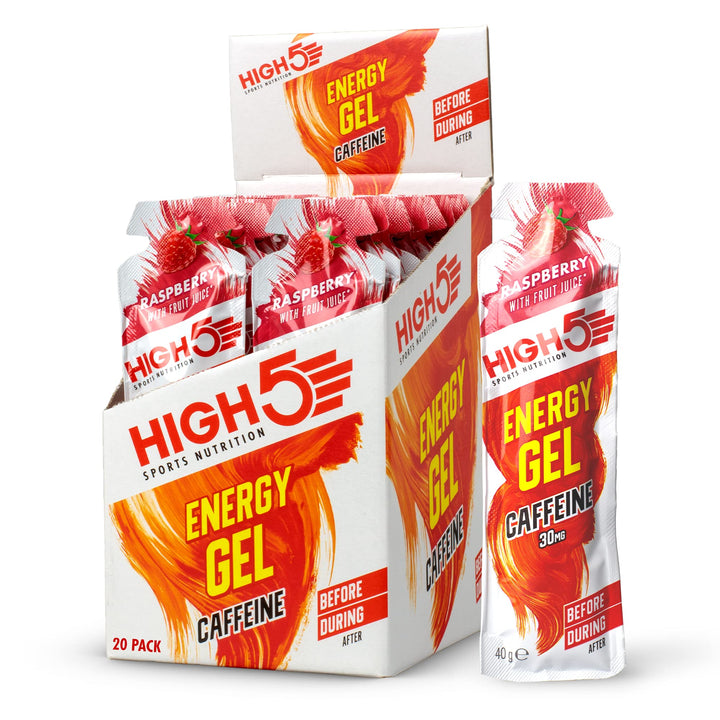 HIGH5 Caffeine Energy Gels - Quick Release Sports Gels to Power Muscles for Peak Performance - Natural Fruit Juice - On The Go Energy Boost for Running, Cycling and Endurance