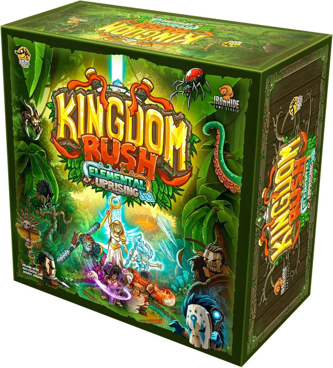 Lucky Duck Games Kingdom Rush: Elemental Uprising Board Game - Cooperative Tower-Defense Strategy (LKYKGER01EN)