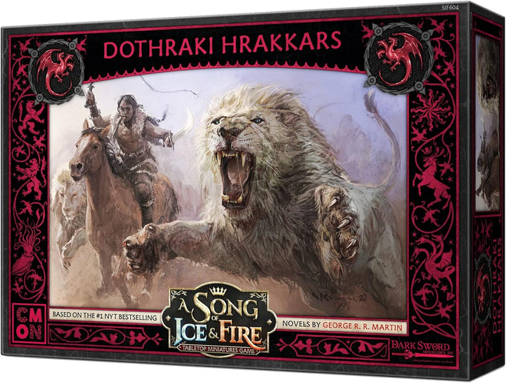 CMON A Song of Ice and Fire Tabletop Miniatures Game Dothraki Hrakkars Box Set (SIF604)