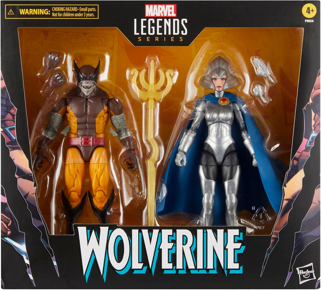 Hasbro Marvel Legends Series X-Men - Wolverine (Brood Infection) & Lilandra Neramani 2-Pack Action Figures (F9034)