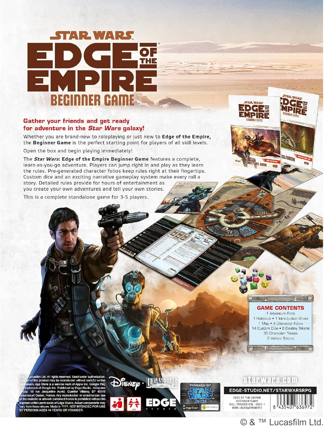 Edge Star Wars: Edge of the Empire Beginner Game RPG (ESSWE01EN)