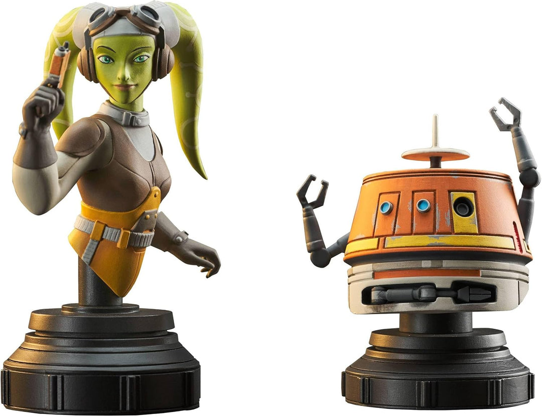 Diamond Select Toys Star Wars Rebels Hera and Chopper Animated Mini-Bust 2-Pack (GENTJAN221987)