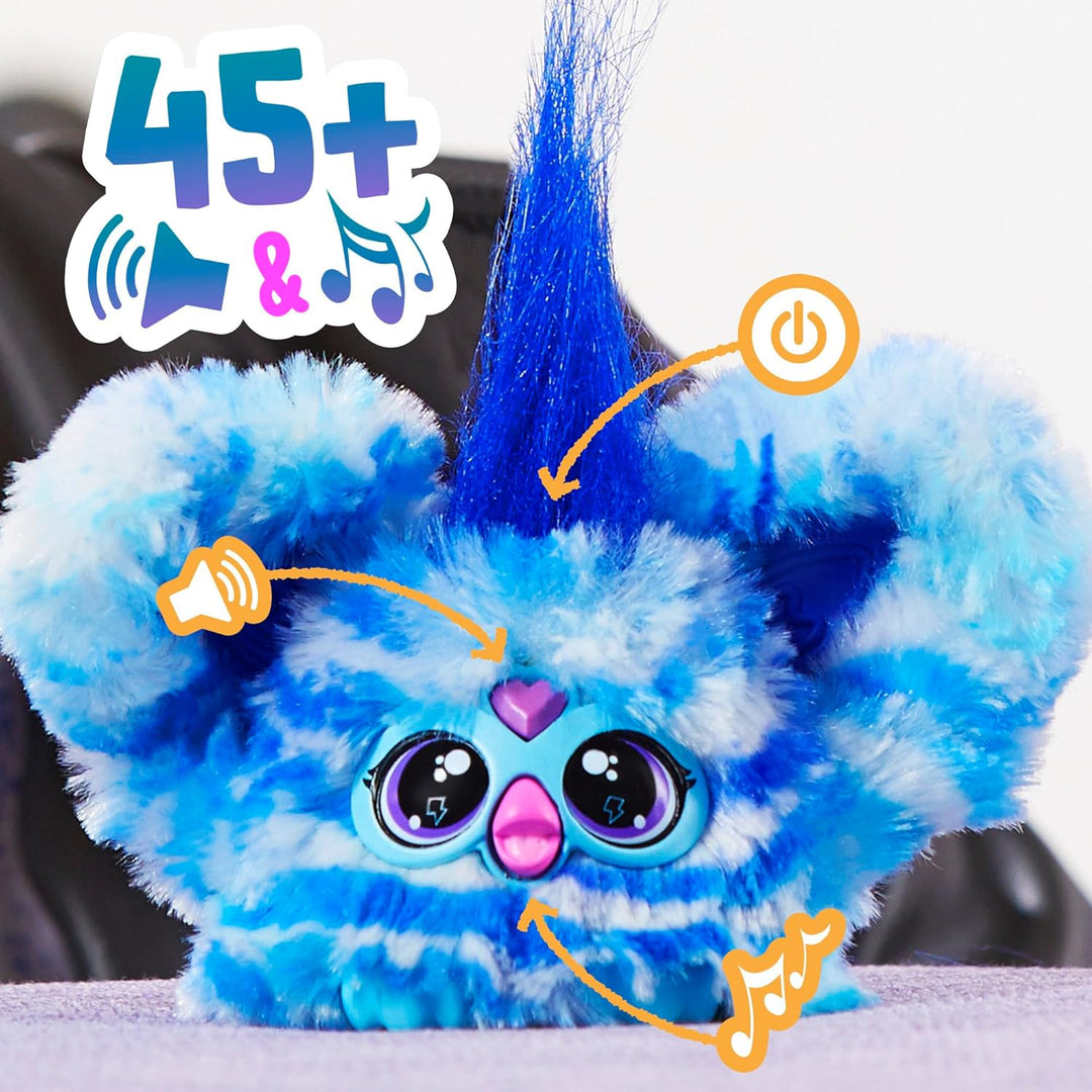 Furby Furblets Ooh-Koo Mini Friend Electronic Plush Toy with Keychain Clip (F8893)