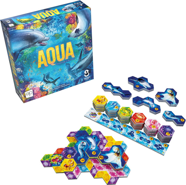 USAopoly Aqua Board Game | Strategy Game for Adults and Families (HB000-805-002400-04)