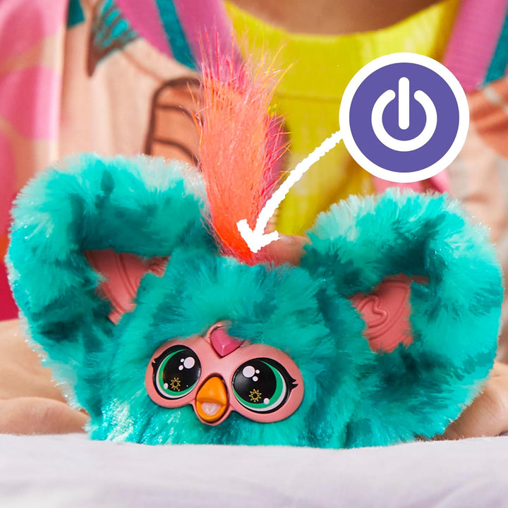 Furby Furblets Mello-Nee Mini Friend, 45+ Sounds, Summer Chill Music & Furbish P