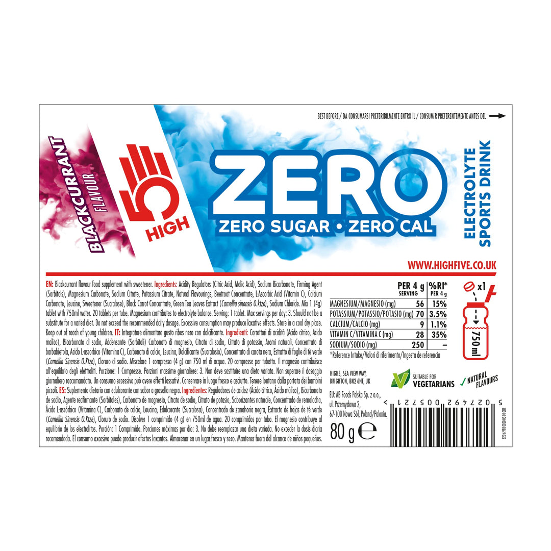 HIGH5 ZERO Electrolyte Tablets | Hydration Tablets Enhanced with Vitamin C (106998016003GBR)